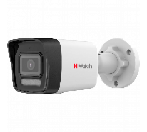 HiWatch DS-I850M(B)(4mm) 8Мп уличная цилиндрическая IP-камера с гибридной Smart-подсветкой и встроенным микрофоном