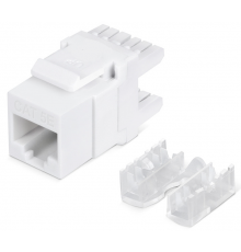 Мирарус MR-KJ01-012 Keystone Jack RJ-45 (8P8C), категория 5e, 180° заделка 110 тип, белая