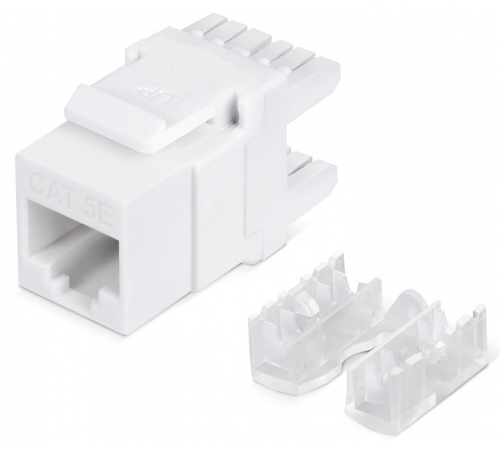 Мирарус MR-KJ01-012 Keystone Jack RJ-45 (8P8C), категория 5e, 180° заделка 110 тип, белая
