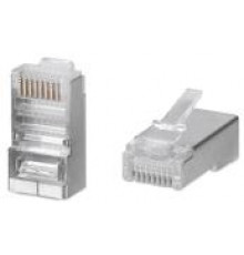 Мирарус MR-C01-022 Коннектор RJ-45 (8P8C) быстрой установки под витую пару, категория 5e, экранированный, универсальный (для одножильного и многожильного кабеля) для проводников с толщиной по изоляции до 1,05 мм