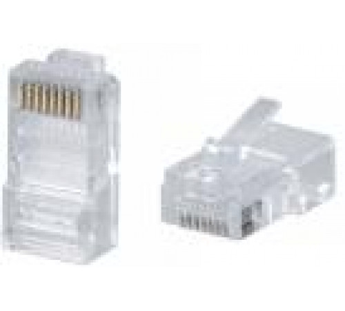 Мирарус MR-C01-012 Коннектор RJ-45 (8P8C) быстрой установки под витую пару, категория 5e, универсальный (для одножильного и многожильного кабеля) для проводников с толщиной по изоляции до 1,05 мм