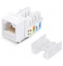 Мирарус MR-KJ01-011 Keystone Jack RJ-45 (8P8C), категория 5e, 90° заделка 110 тип, белая