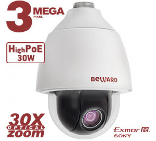 Купольная IP камера PTZ Beward BD143P30