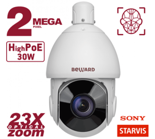 Купольная IP камера PTZ Beward SV2017-R23
