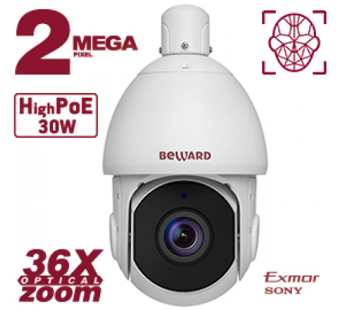 Купольная IP камера PTZ Beward SV2217-R36