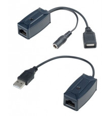 Удлинитель USB интерфейса по кабелю витой пары SC&T UE01 без БП