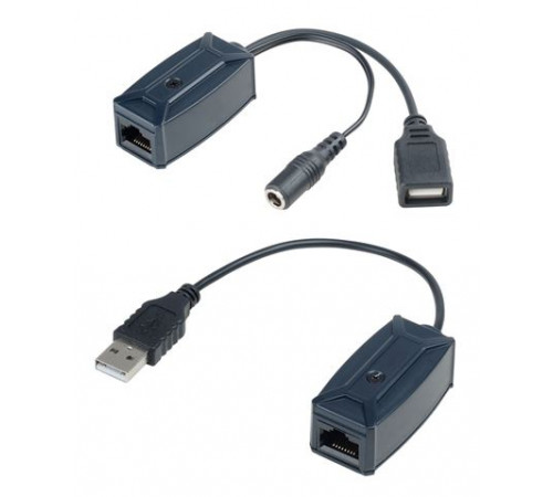 Удлинитель USB интерфейса по кабелю витой пары SC&T UE01 без БП