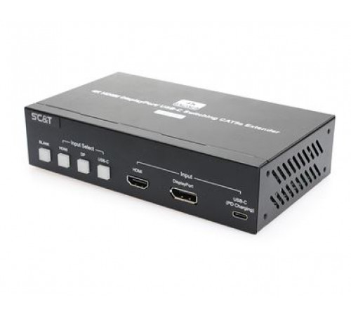 Удлинитель HDMI по витой паре SC&T HEU03T-4K