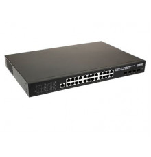 Коммутатор с PoE промышленный OSNOVO SW-24G4X-1L-I