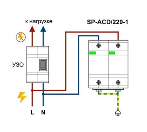 Устройство для защиты цепей 220в OSNOVO SP-ACD/220-1