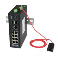 Коммутатор с PoE промышленный OSNOVO SW-80802/ILS(port 90W,300W)