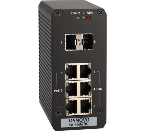 Коммутатор с PoE промышленный OSNOVO SW-60602/ILC