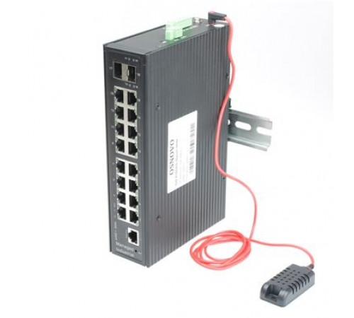 Коммутатор с PoE промышленный OSNOVO SW-81602/ILS(Port 90W,600W)