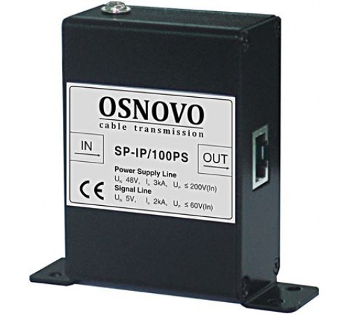 Уличное устройство грозозащиты для локальной вычислительной сети OSNOVO SP-IP/100PS