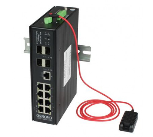 Коммутатор с PoE промышленный OSNOVO SW-80804/ILS(port 90W,300W)