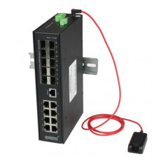 Коммутатор с PoE промышленный OSNOVO SW-808010/ILS(port 90W,720W)