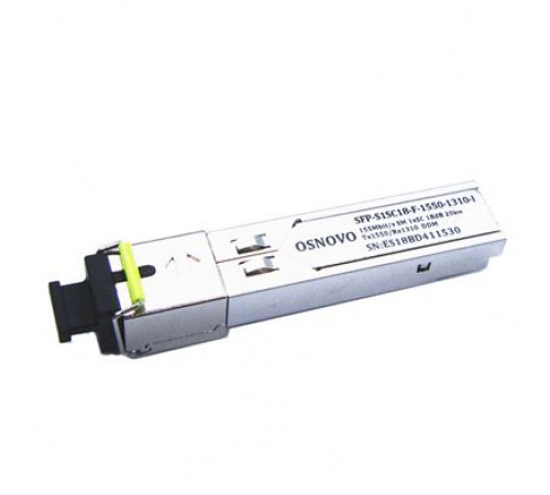 SFP модуль OSNOVO SFP-S1SC18-F-1550-1310-I