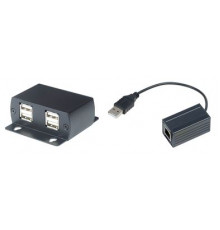 Удлинитель USB 2.0 по кабелю витой пары до 60м SC&T UE03