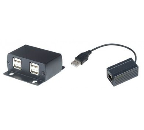 Удлинитель USB 2.0 по кабелю витой пары до 60м SC&T UE03