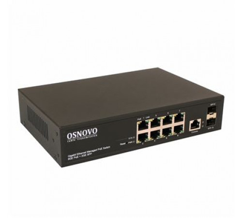 Коммутатор с PoE OSNOVO SW-80802/L(150W)