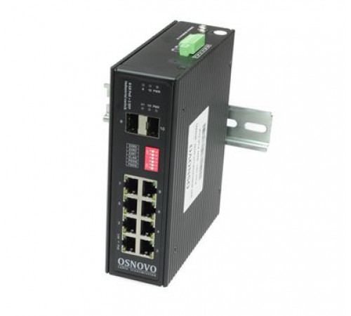 Коммутатор с PoE промышленный OSNOVO SW-80802/I(Port 90W,300W)