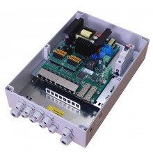 TFortis PSW-2G8F+ • 10 портовый уличный узел связи